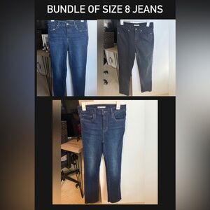 Bundle of 3 pairs of size 8 / 29 Levi’s Jeans